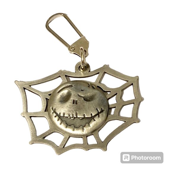 Vtg Disney Jack Skellington Zipper Pull Purse Charm Nightmare Before Christmas - Picture 2 of 9